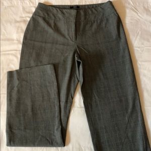 Black plaid trousers